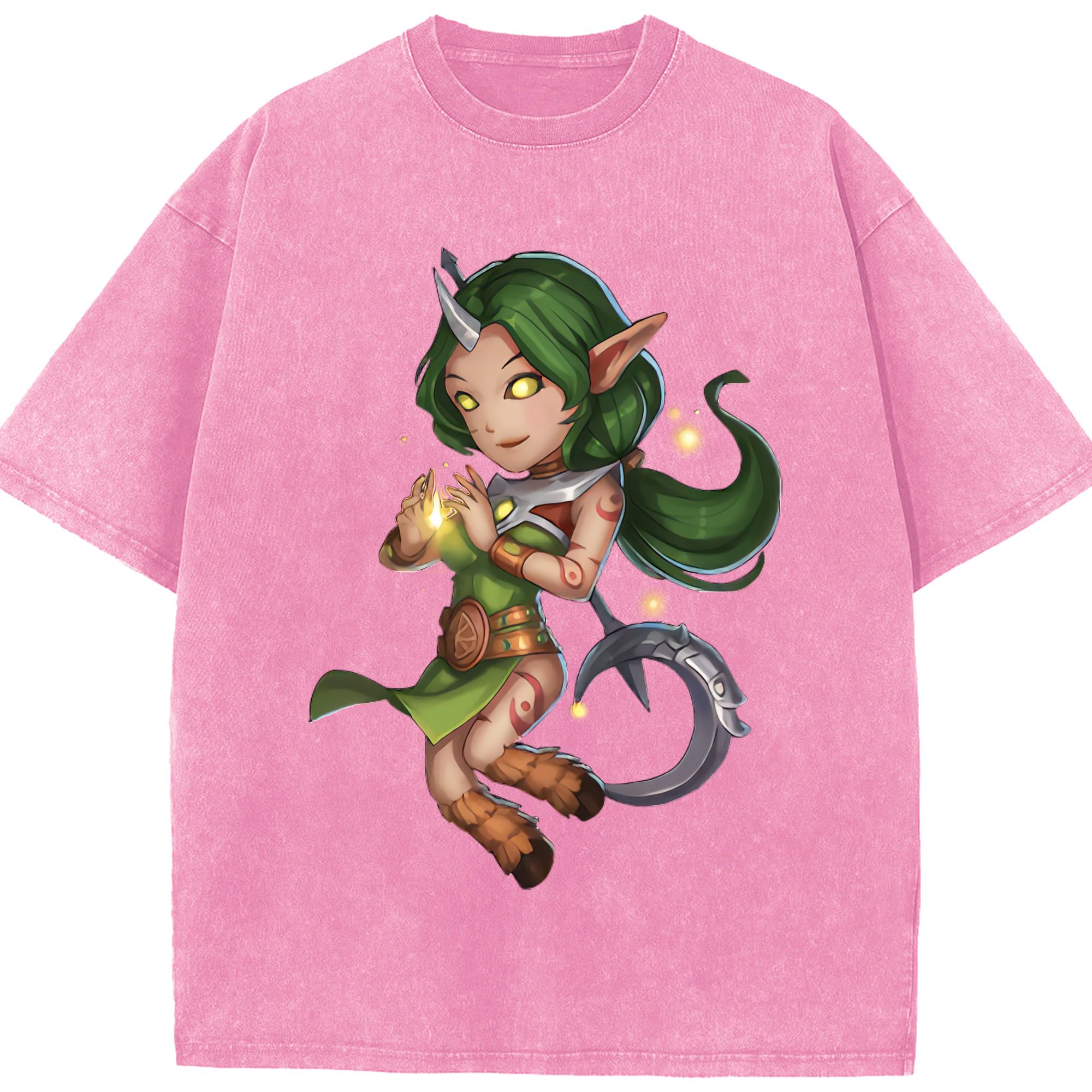 リーグ・オブ・レジェンド League of Legends LOL 綿100% ヴィンテージ風 半袖Tシャツ（フロントプリント）